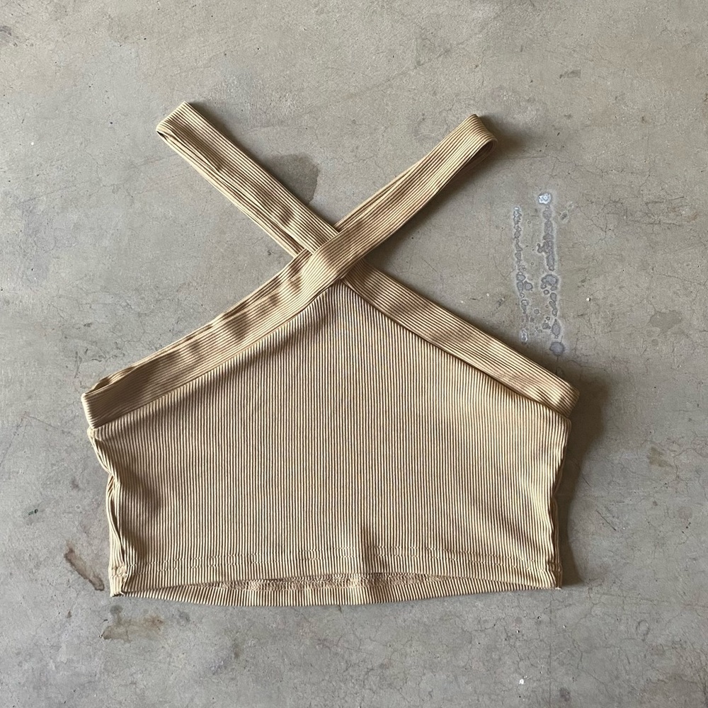 Cross Neck Crop Top